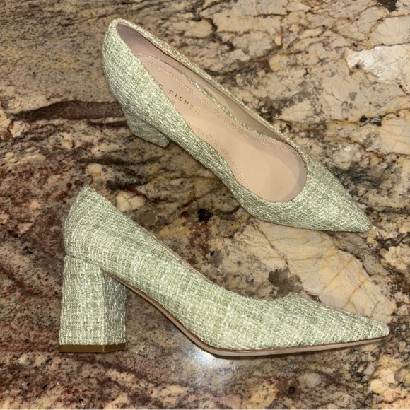 Mark Fisher Ltd NEW SZ 8.5 tweed block heels - Picture 8 of 13